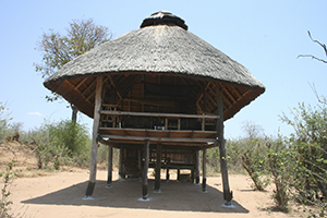 View of Rhino Camp, Zimbabwe
